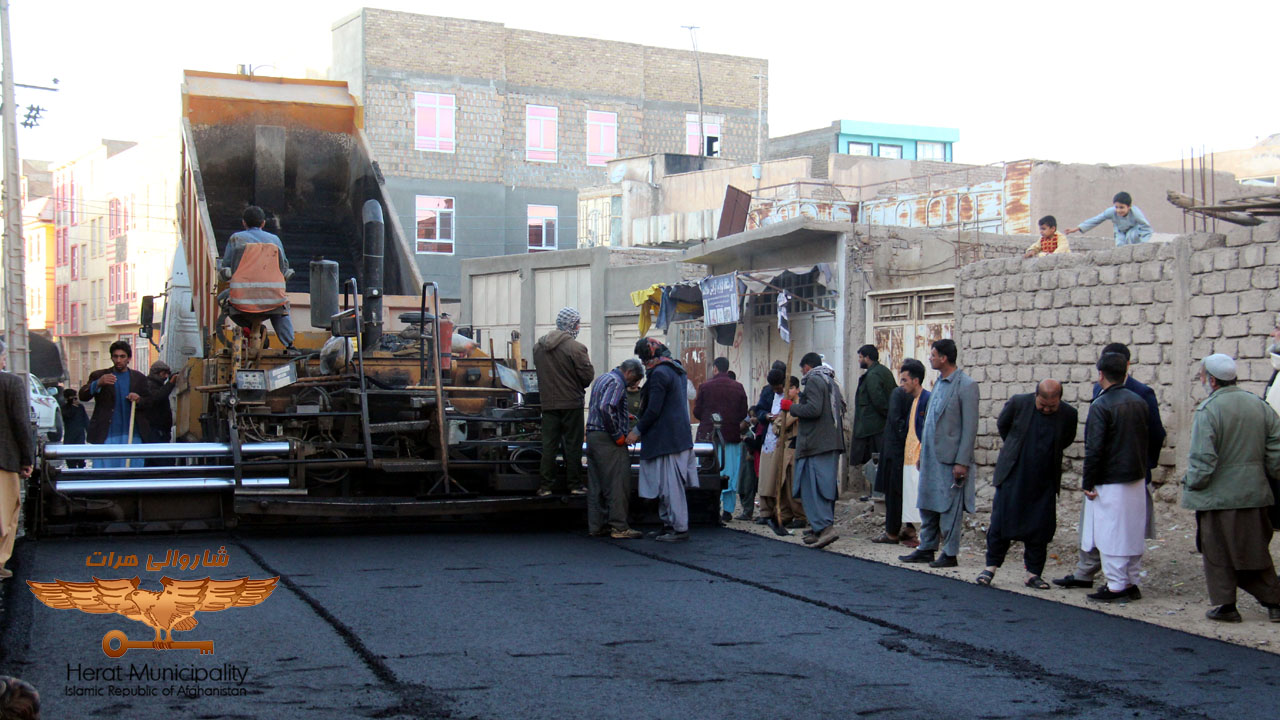 Sixth District Union Asphalt Project Opened by Herat Mayor