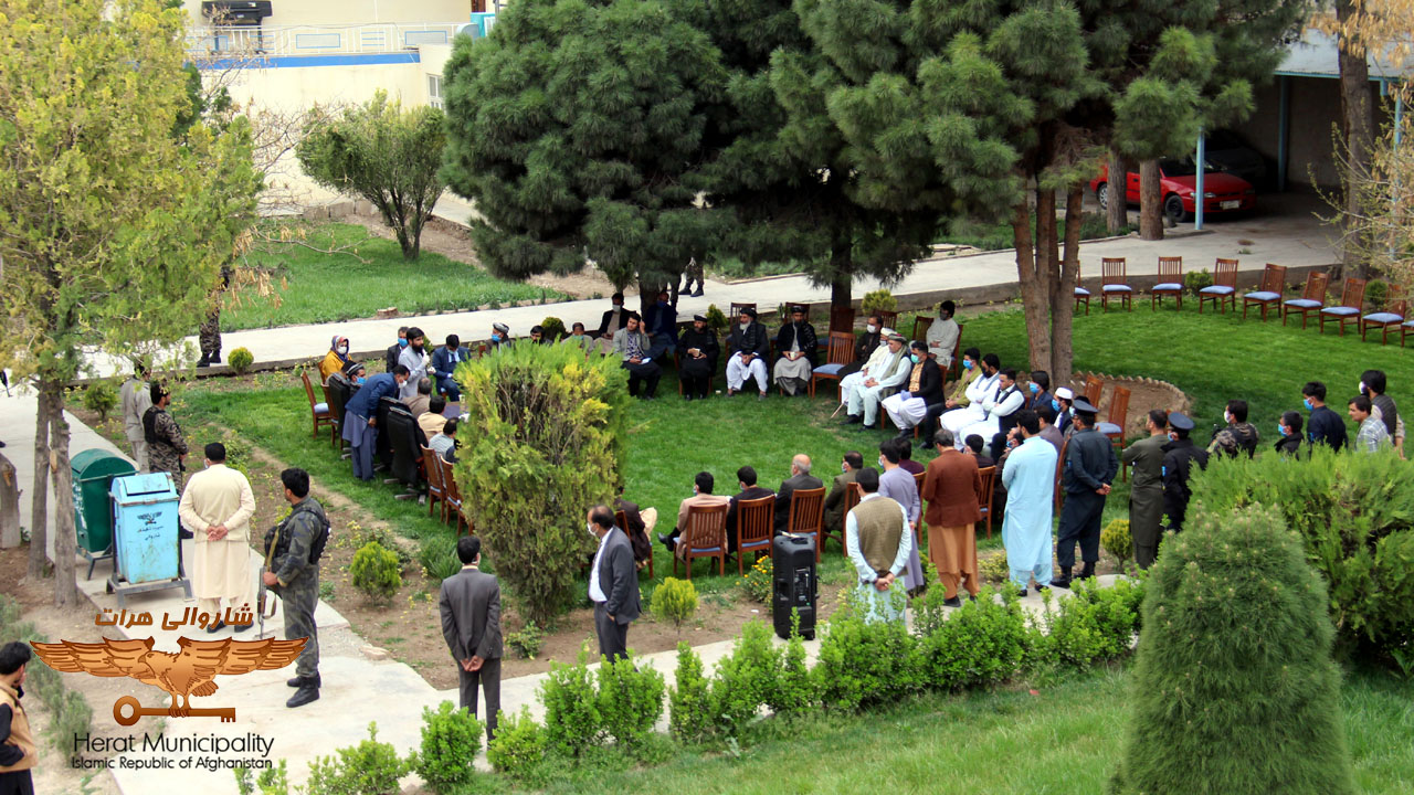 Joint meeting of Herat governorate with leadership of municipal administration and advisory council to prevent corona virus spreading