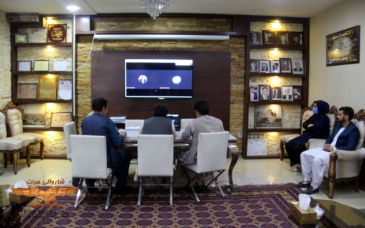 Video conference on allocating incentive budgets to the municipal administration for the further development of Herat city