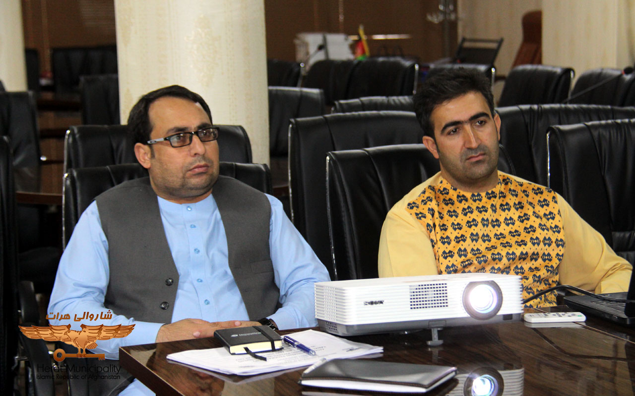 Introducing the Urban Investment Program (CIP) to the officials and engineers of the Technical and Professional Services Department of Herat Municipality
