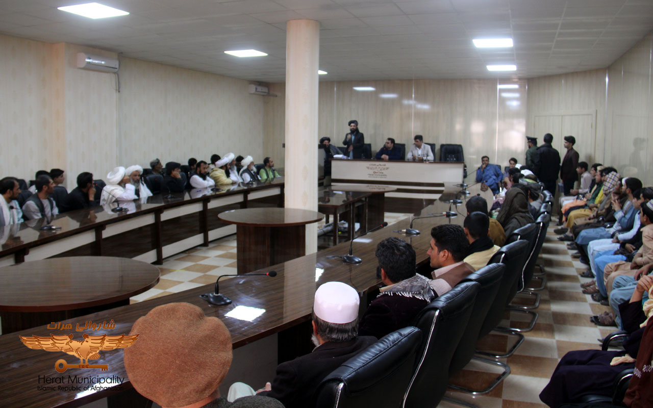 Residents of Haji Sangin Khan town demanded that their problems be addressed
