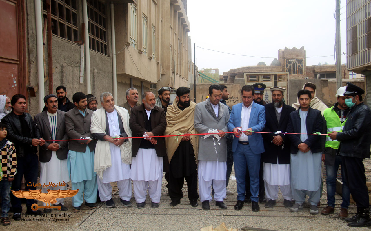 Inauguration of concretization work in Hammam alley, located near Eidgah road