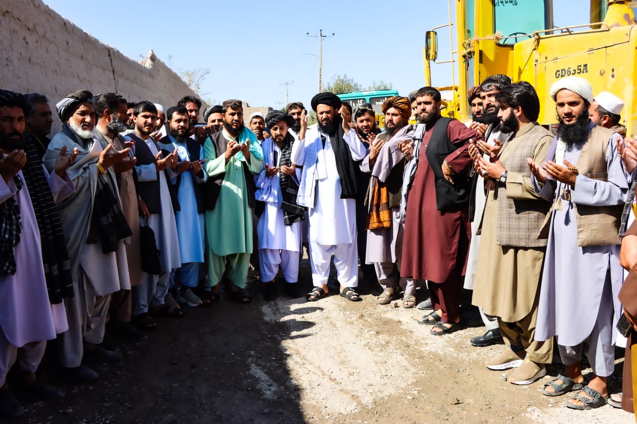 Inauguration and Commencement of the Farashan Road Asphalt Project in Herat’s Tenth District at a Cost of Approximately AFN 7.5 Million.