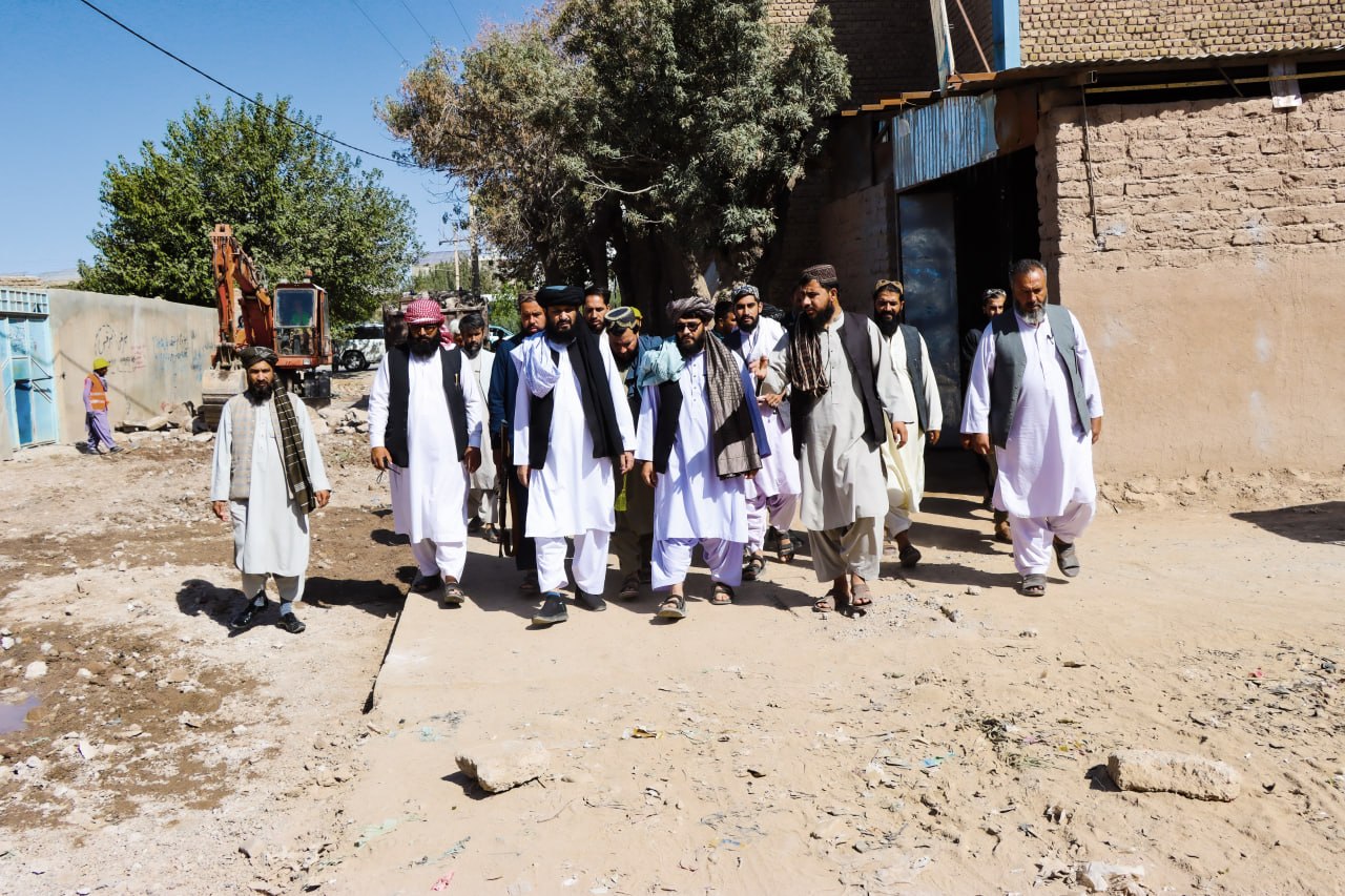 Inauguration and Commencement of the Concrete Paving Project in Wahabzadeh and Qasr-e Shirin Alleys at a Cost of Approximately AFN 1.5 Million from Herat Municipality’s Development Budget