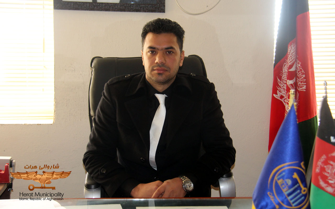 Introducing the new director of the seventh district of Herat Municipality to his colleagues