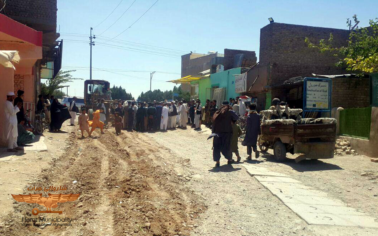 Inauguration of the concretization project of Jatnaha alley located in the fourth district of Herat city