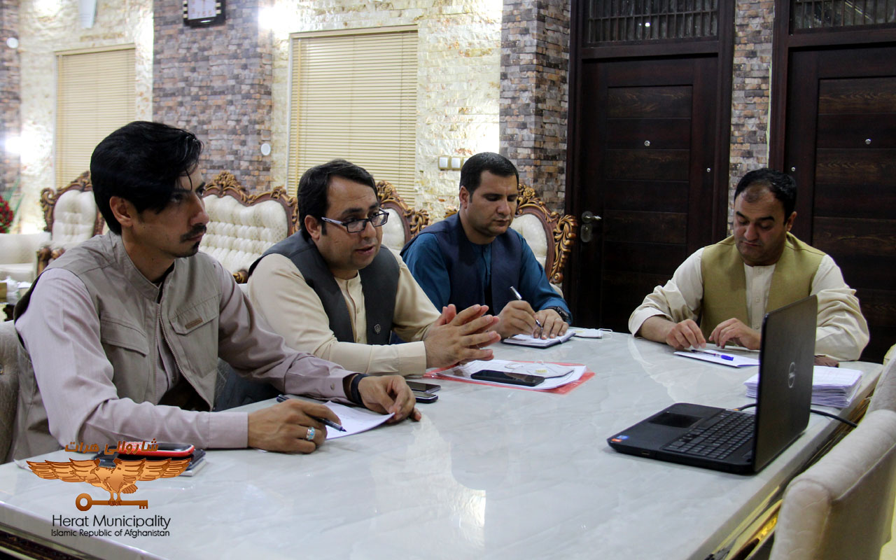 Video conference on allocating incentive budgets to the municipal administration for the further development of Herat city